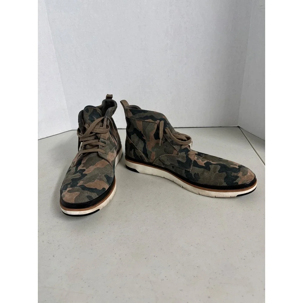 Hush Puppies Mens Camo Suede Chukka Boots HM01132-231 Wide 12 Camouflage Bounce+